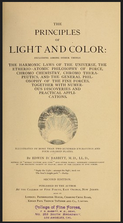 Edwin Babbitt - Principles of Light and Color (1878)