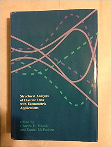 Charles F.Manski, Daniel McFadden - Structural Analysis Of Discrete Data And Econometrics