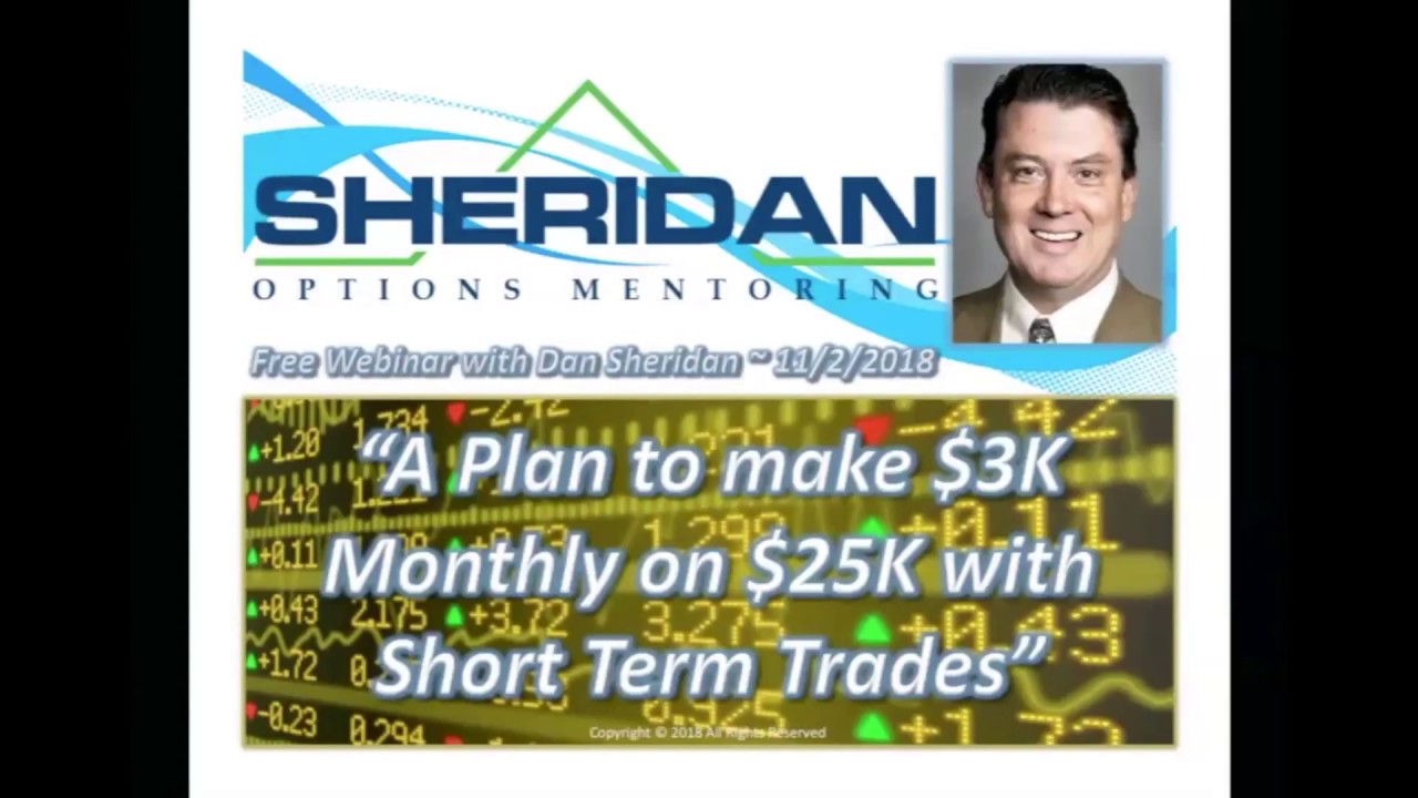 Dan Sheridan - A Plan to make $3k Monthly on $25k with Short Term Trades