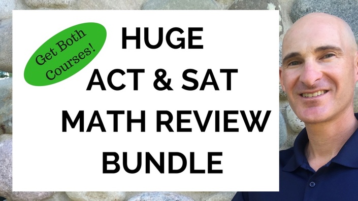 ACT & SAT Huge Math Review Bundle