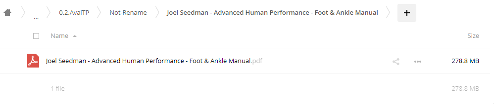 Dr. Joel Seedman - Advanced Human Performance - Foot & Ankle Manual