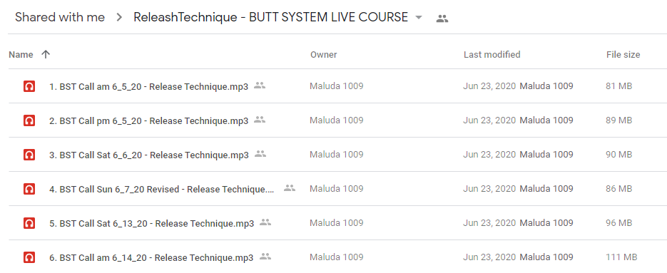 BUTT SYSTEM LIVE COURSE (JUNE 5 - 14, 2020)