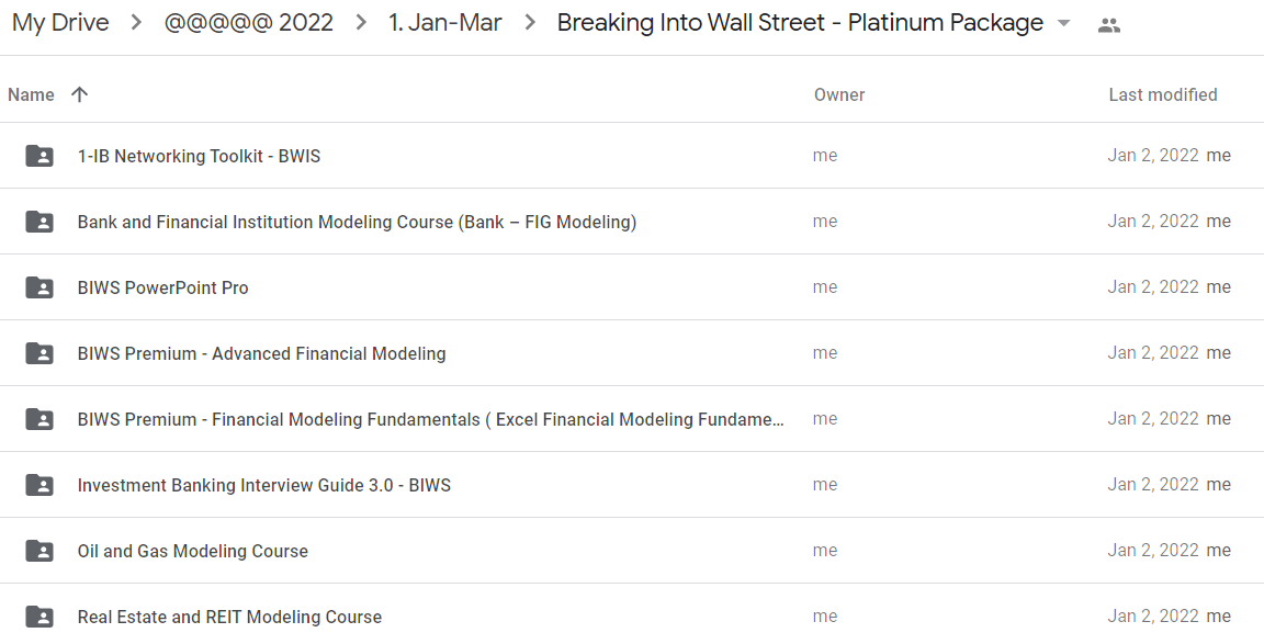 Breaking Into Wall Street - Platinum Package