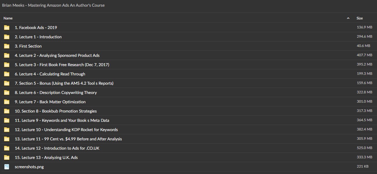 Brian Meeks - Mastering Amazon Ads An Authors Course