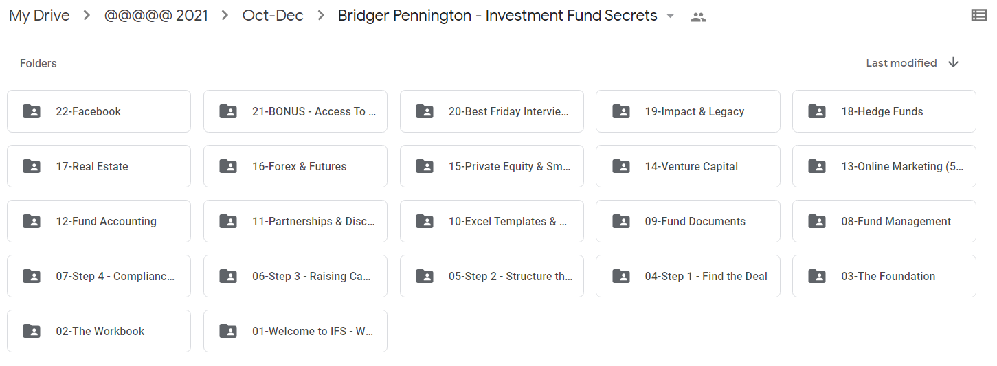 Bridger Pennington - Investment Fund Secrets