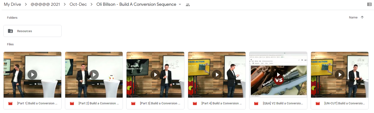 Build A Conversion Sequence - Oli Billson