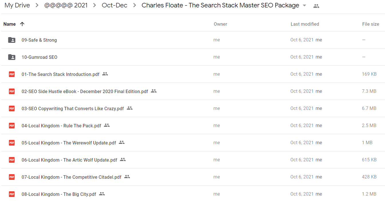 Charles Floate - SEO Search Stack Master SEO Package