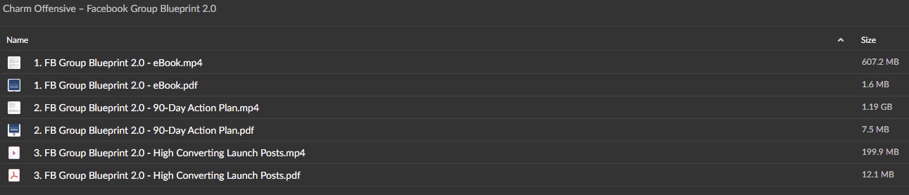 Charm Offensive - Facebook Group Blueprint 2.0