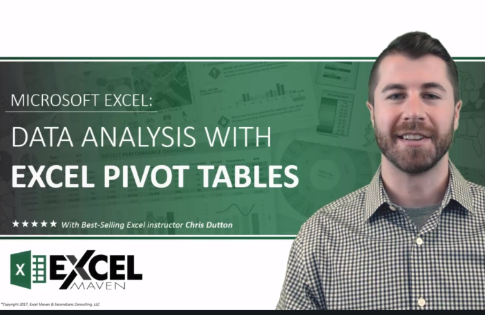 Chris Dutton - DATA ANALYSIS WITH EXCEL PIVOT TABLES