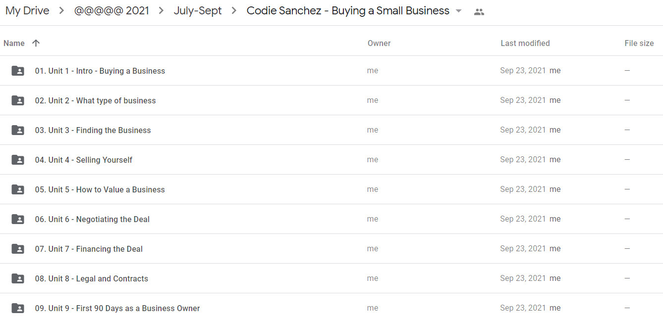 Codie Sanchez - Buying a Small Business