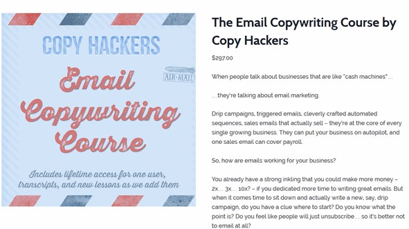 Copy Hackers [Joanna Wiebe] - Email Copywriting