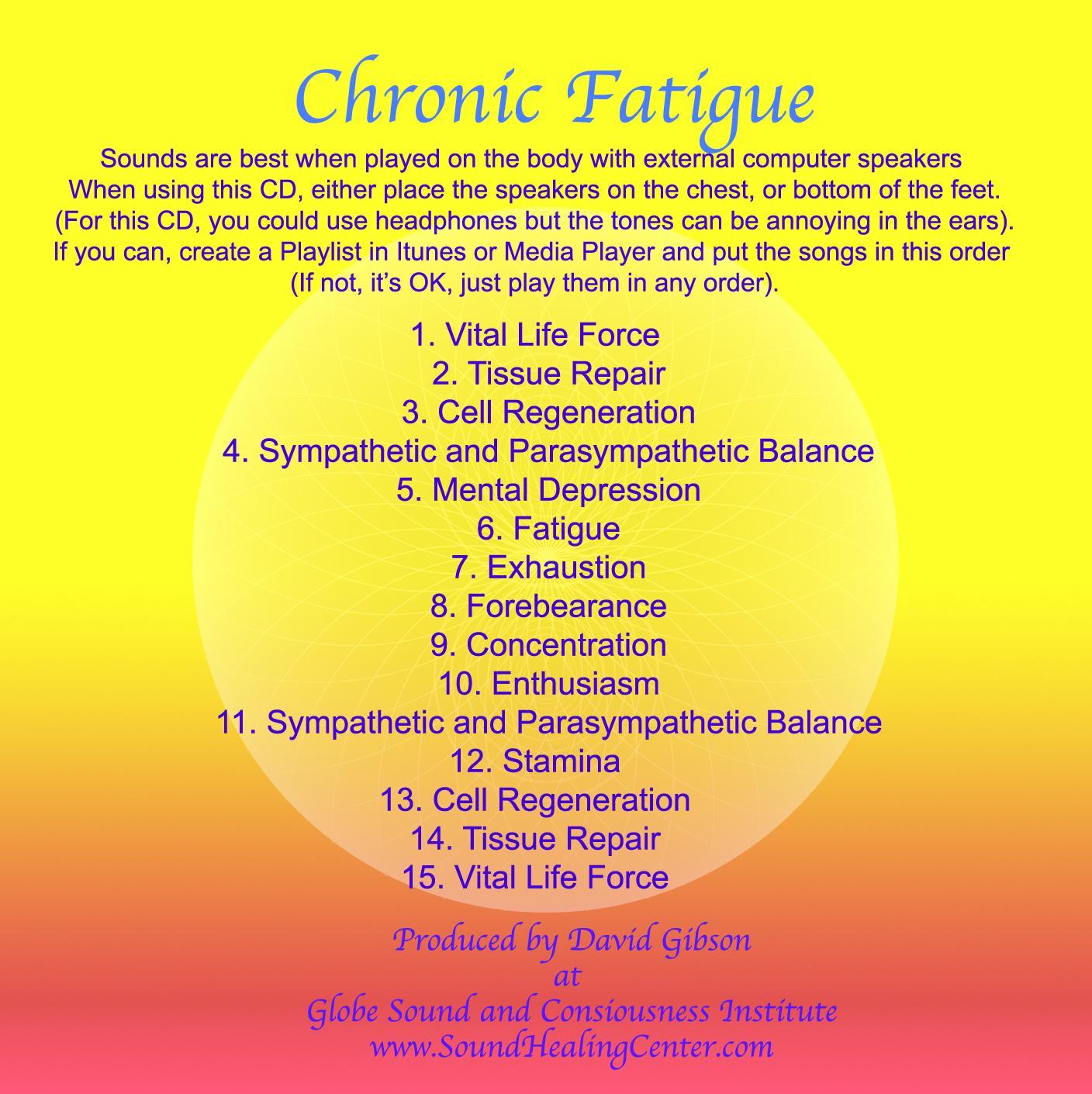 Cymatics Therapy Chronic Fatigue