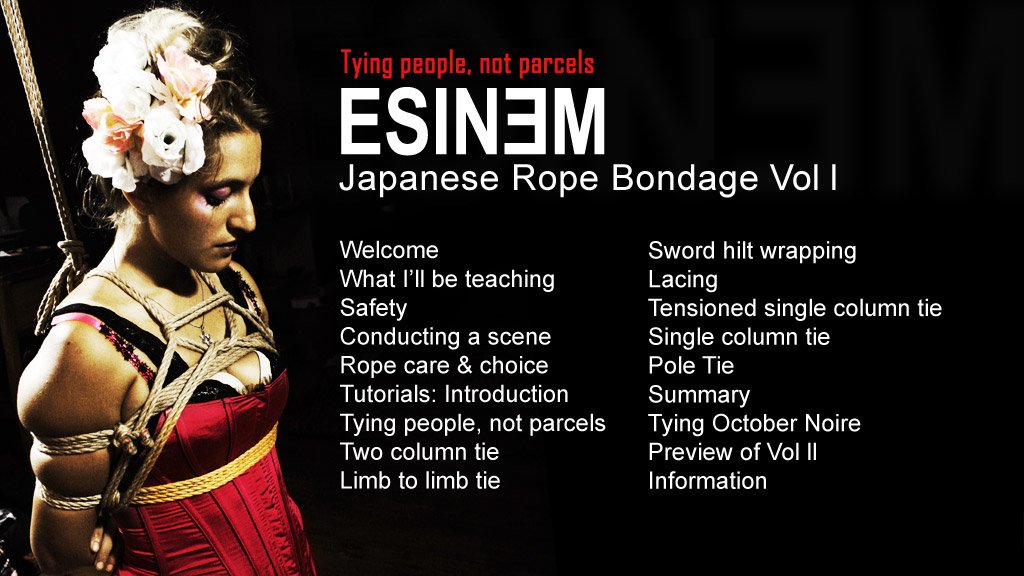 Esinem - Japanese Rope Bondage Volume 1 & 2 - Tying People, Not Parcels