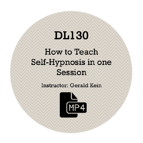 Gerald Kein - Teaching Self-Hypnosis in One Session