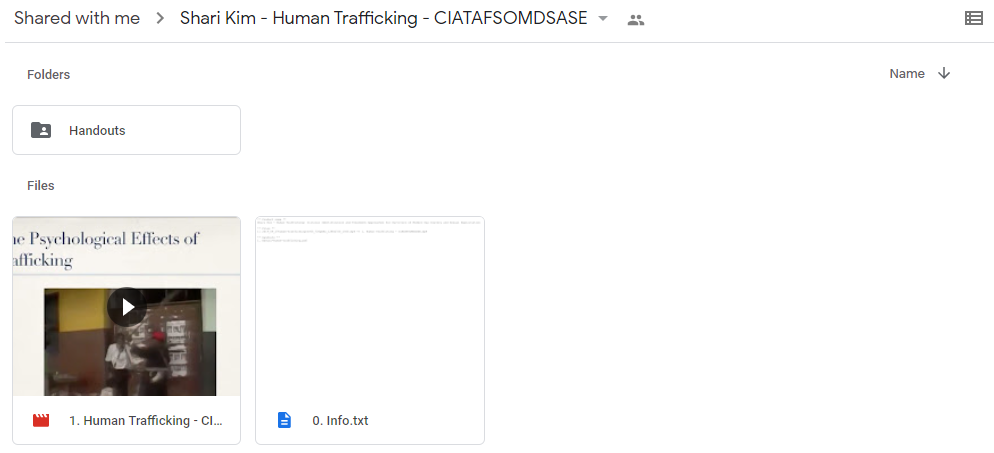 Human Trafficking