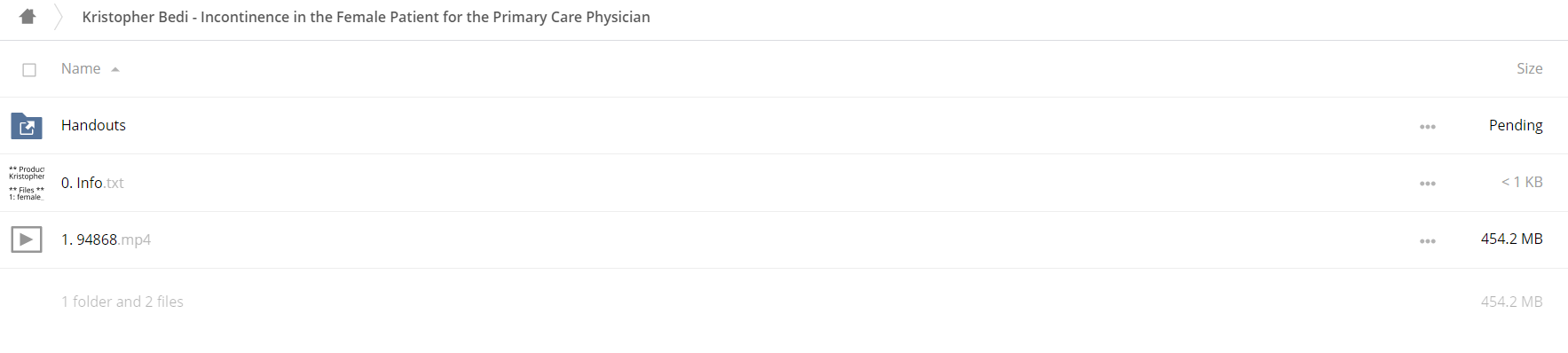 Incontinence in the Female Patient for the Primary Care Physician