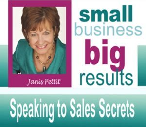 Janis Pettit – Speaking to Sales Secrets Workshop