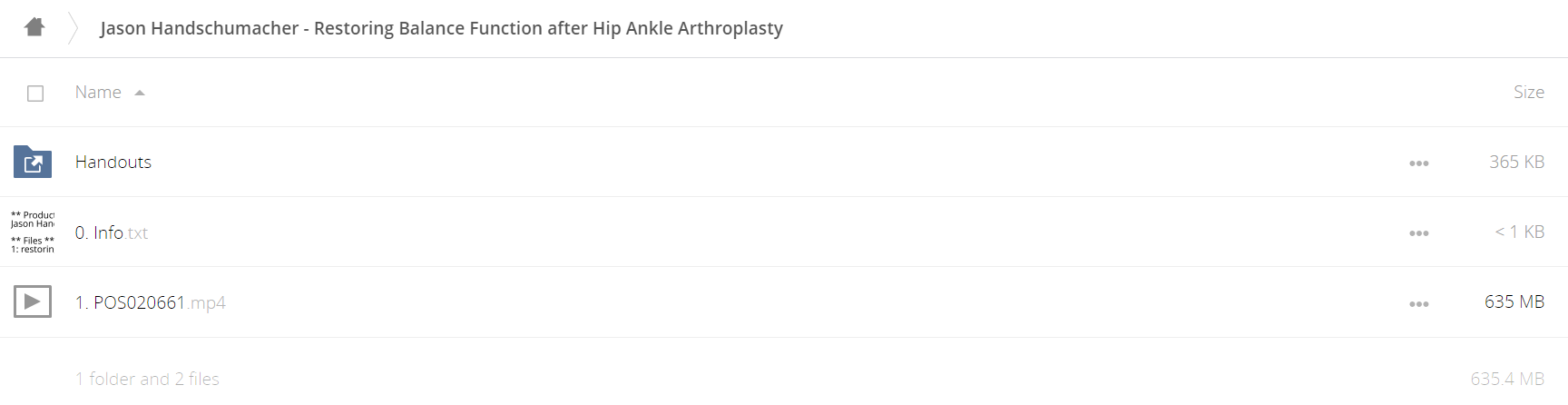 Jason Handschumacher – Restoring Balance & Function after Hip & Ankle Arthroplasty