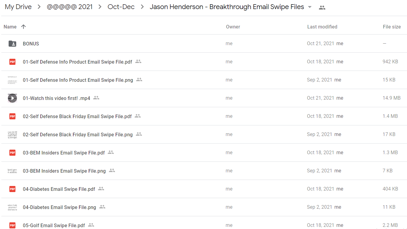 Jason Henderson – Breakthrough Email Swipe Files