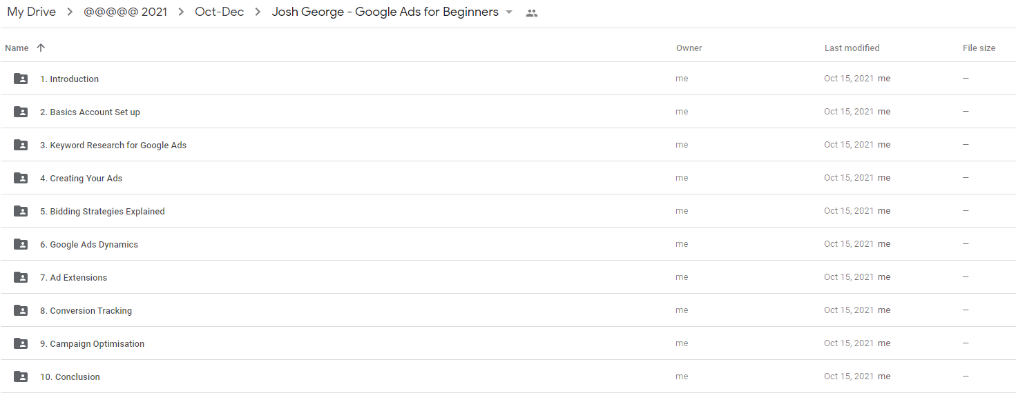 Josh George - Google Ads for Beginners