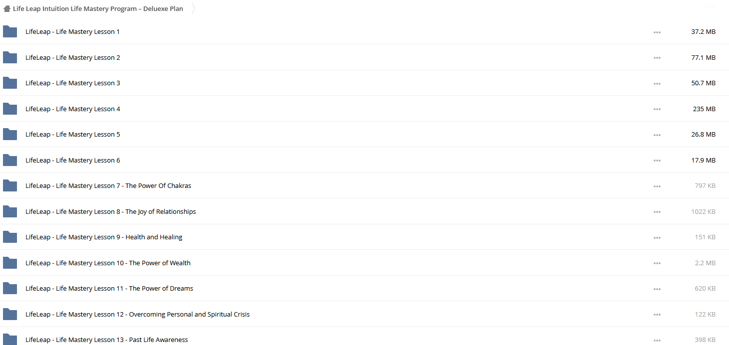Life Leap Intuition Life Mastery Program - Deluexe Plan