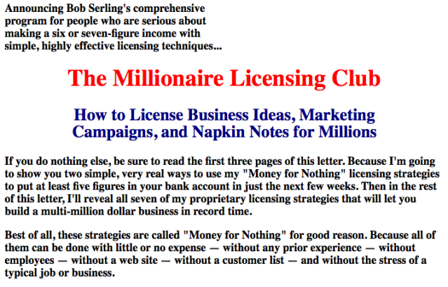 MILLION DOLLAR LICENSING 2.0