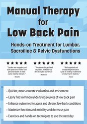 Manual Therapy for Low Back Pain: Hands-on Treatment for Lumbar, Sacroiliac, & Pelvic Dysfunctions - Ted German