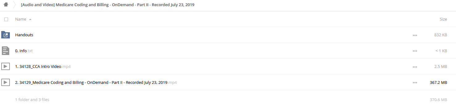 Medicare Coding and Billing - OnDemand - Part II - Recorded July 23, 2019