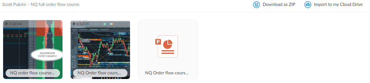 NQ full order flow course