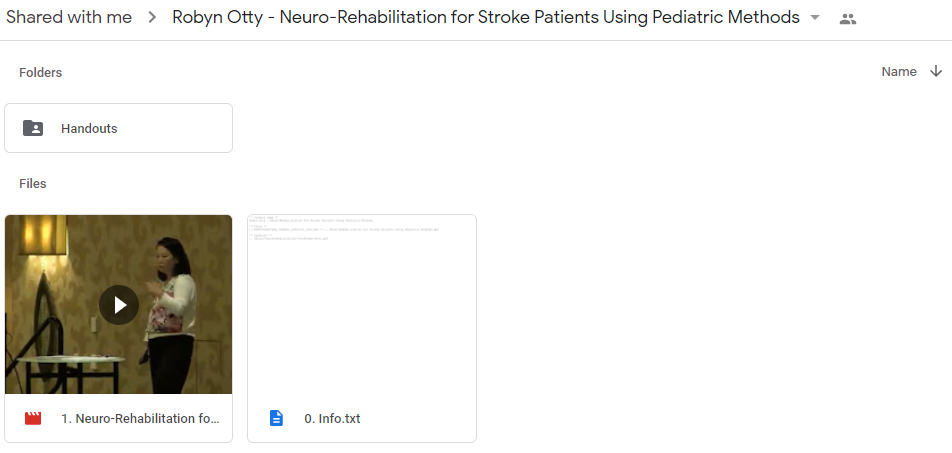 Neuro-Rehabilitation for Stroke Patients Using Pediatric Methods