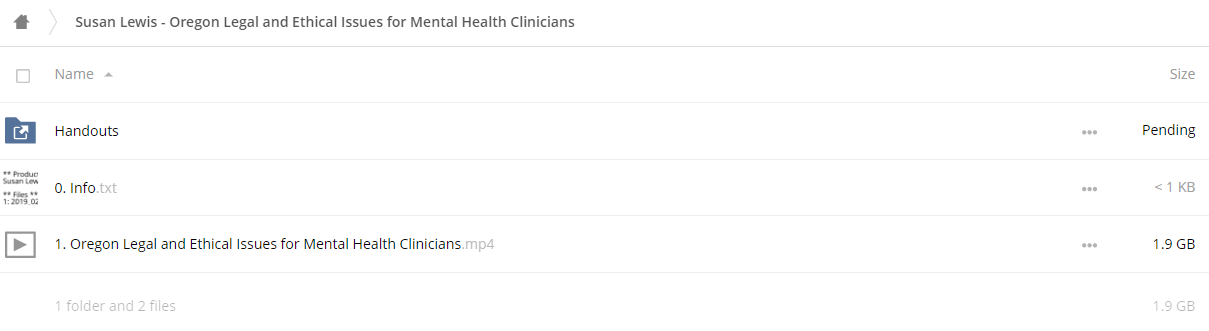 Oregon Legal and Ethical Issues for Mental Health Clinicians