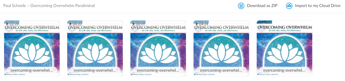 Overcoming Overwhelm Paraliminal