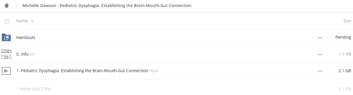 Pediatric Dysphagia