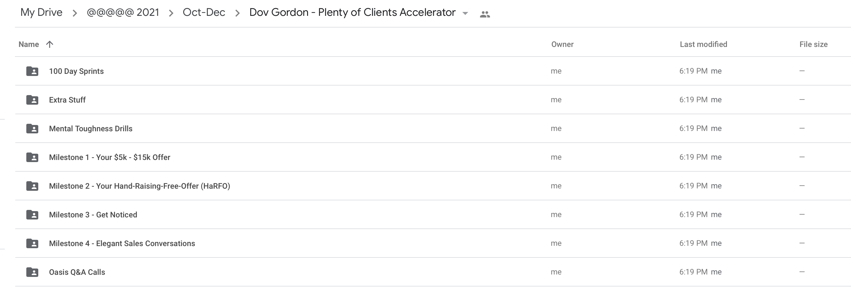 Dov Gordon - Plenty of Clients Accelerator