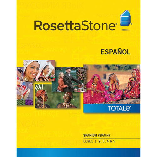 Rosetta Stone Spanish (Spain) Levels 1–5.