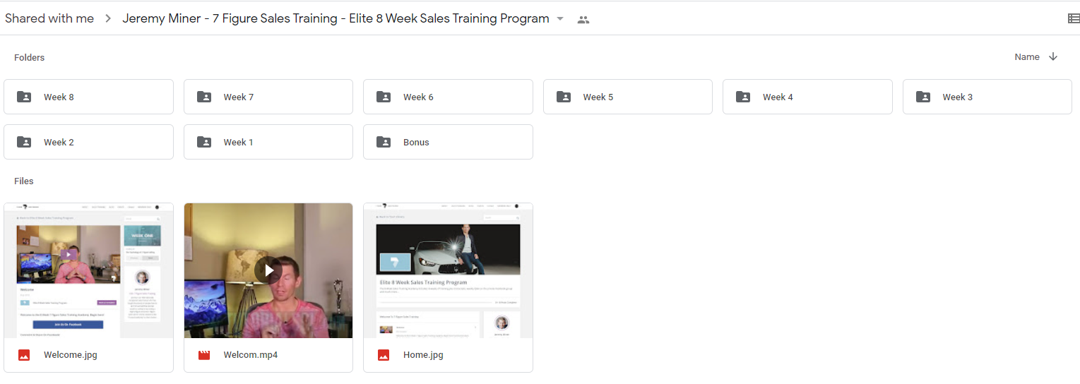 Jeremy Miner – 7 Figure Sales Training – Elite 8 Week Sales Training Program