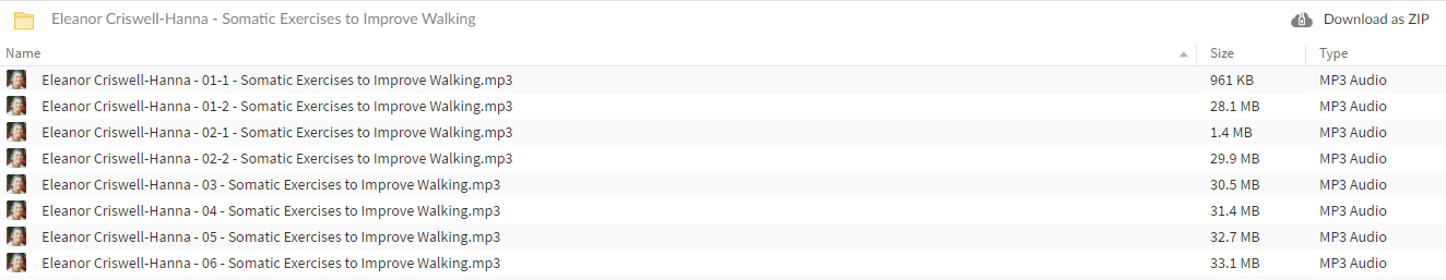 Eleanor Criswell-Hanna - Somatic Exercises to Improve Walking