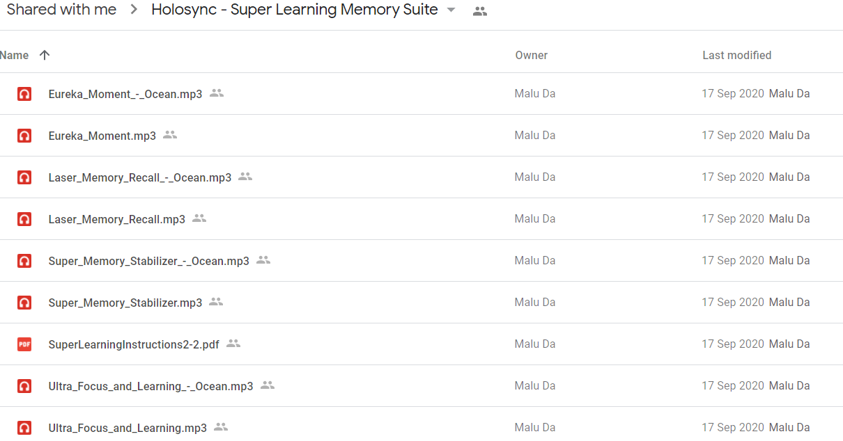 Holosync - Super Learning Memory Suite