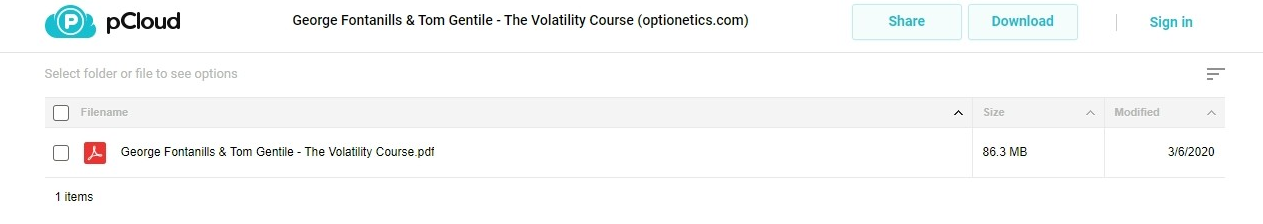 George Fontanills & Tom Gentile - The Volatility Course