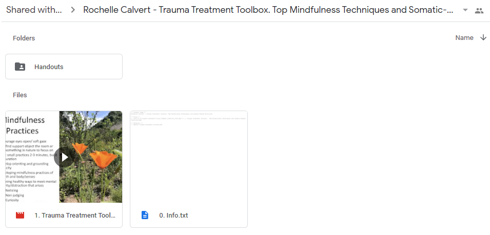 Trauma Treatment Toolbox