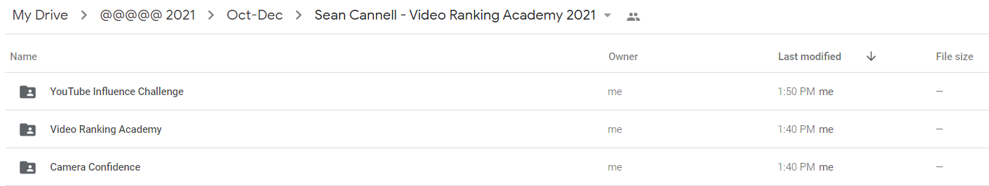 Video Ranking Academy 2021