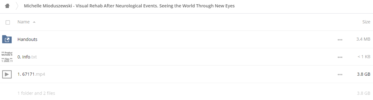 Visual Rehab After Neurological Events