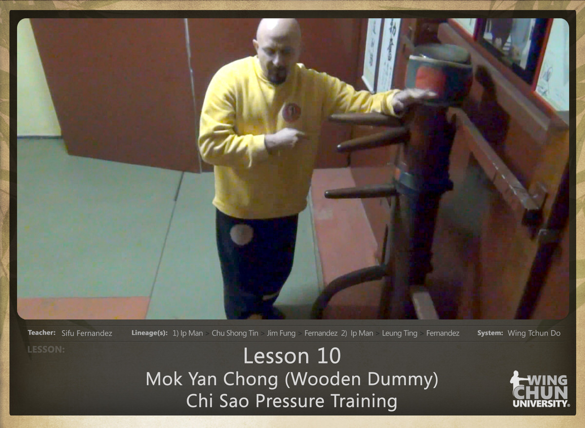 WingTchunDo - Lesson 10 - Mok Yan Chong (Wooden Dummy) - Pressure Training