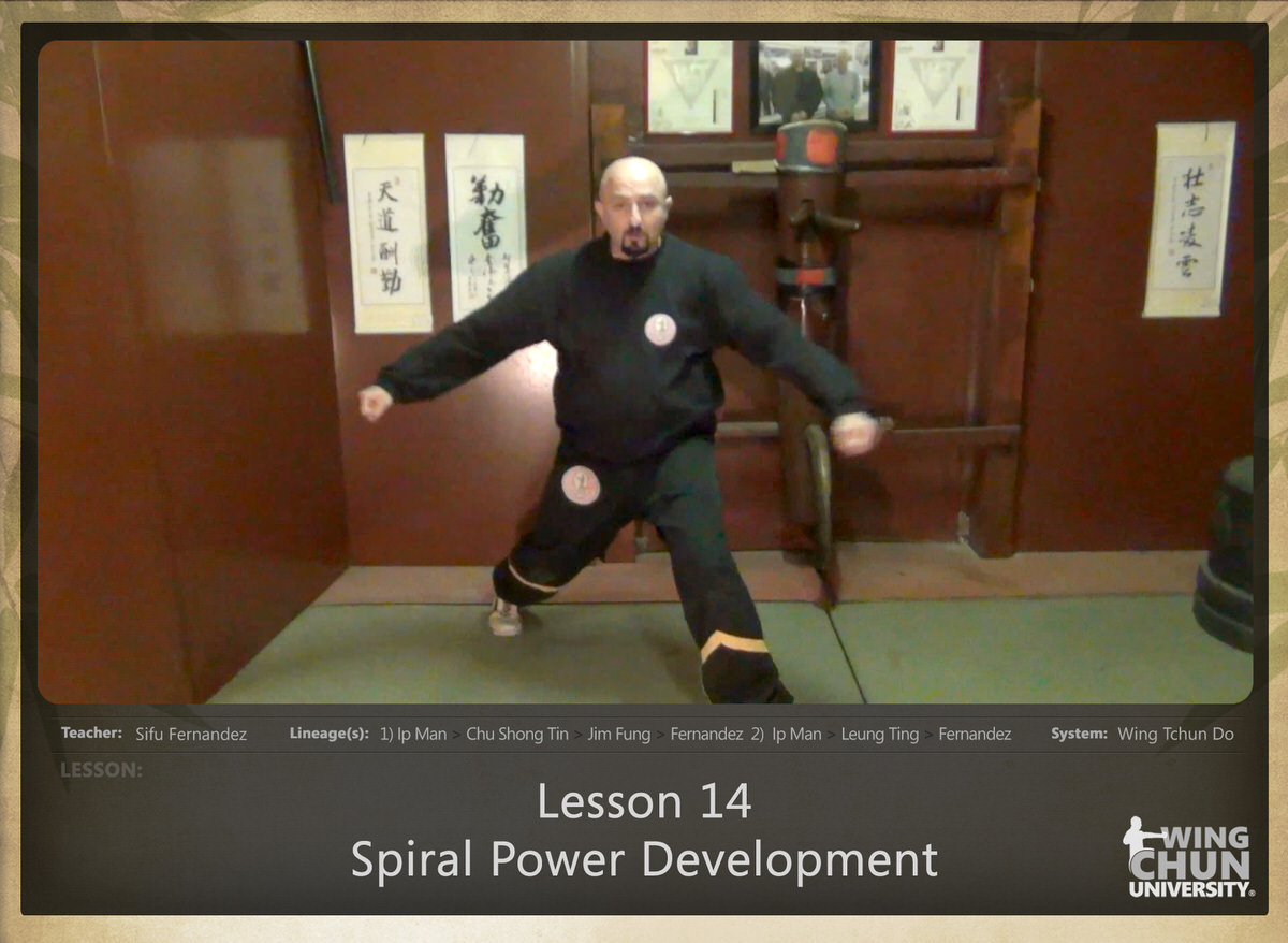 WingTchunDo - Lesson 14 - Spiral Power Development