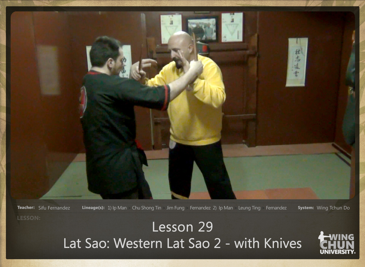 WingTchunDo - Lesson 29 - Lat Sao - Western Lat Sao 2 - with Knives