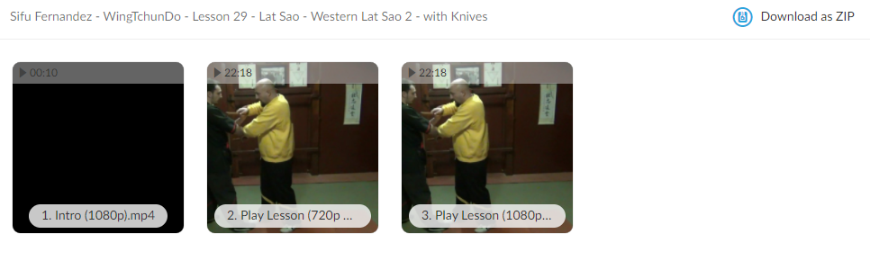 WingTchunDo - Lesson 29 - Lat Sao - Western Lat Sao 2 - with Knives