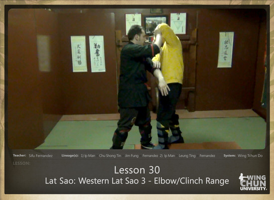 WingTchunDo - Lesson 30 - Lat Sao - Western Lat Sao 3 - Elbow Range