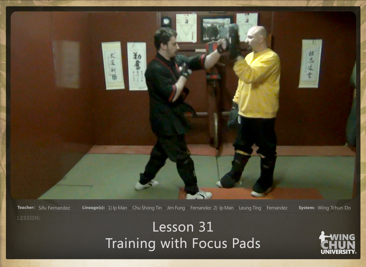 WingTchunDo - Lesson 31 - Training with Focus Pads