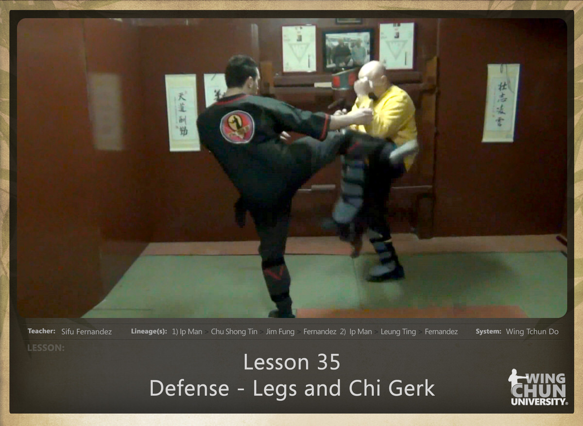 WingTchunDo - Lesson 35 - Defense - Legs and Chi Gerk