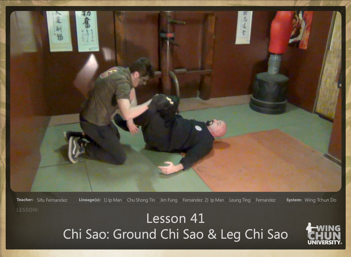 WingTchunDo - Lesson 41 - Chi Sao - Ground Chi Sao and Leg Chi Sao